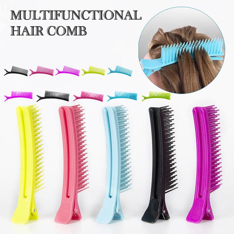Hairdressing Multifunctional Assistant Perm And Dyeing Clip Hairpin Bangs Partition Comb Material Styling Clip Tools Anti-s Z3G1
