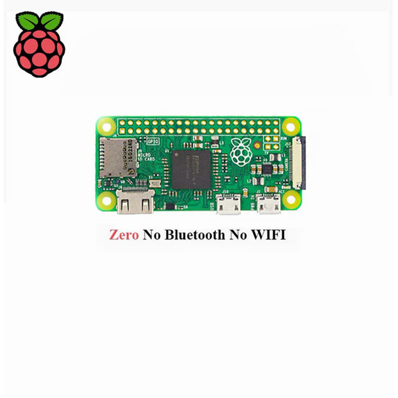 Raspberry pi zero/zero w/zero wh/zero 2w, sem fio, cartão bluetooth, com cpu 1ghz, 512mb ram, versão 1.3