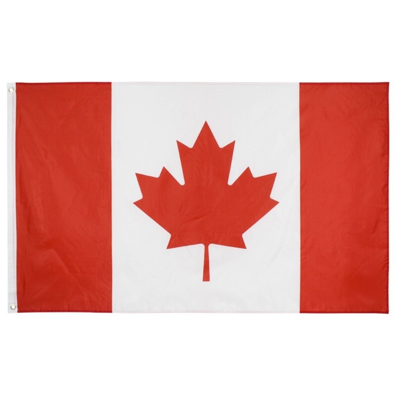 3x 5Foot kanadyjska flaga jasny kolor i odporne na blaknięcie podwójne szyte kanadyjska flaga R66E