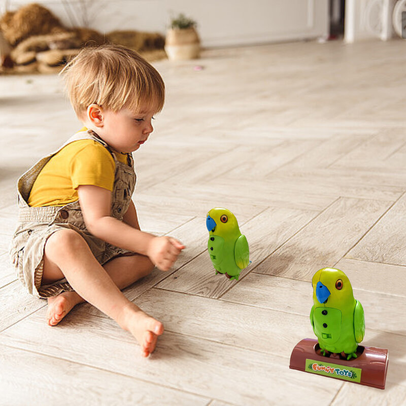 어린이 장난감 전기 앵무새 말하고 노래하는 손 제스처 감지 재미있는 레코드 애완 동물 교육 장난감, 아기 선물