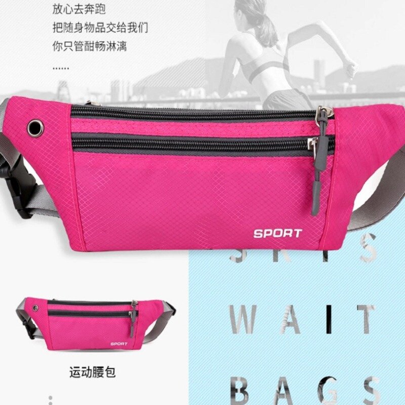 Sport Waist Pack para homens e mulheres, Crossbody Wallet, Travel Belt, Running Bag, Fashion