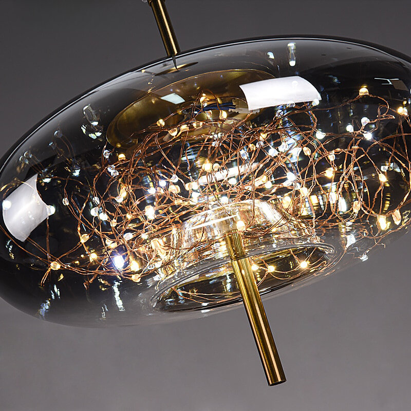Modern Luxury Nordic Glass LED Pendent Light For Dining Room  Lamp Art Of Hotel Decor Home Kitchen Bar Lustre Gold Chandelier