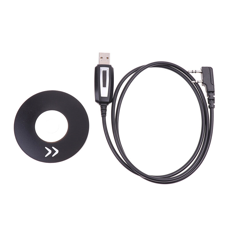 Kabel pemrograman USB dengan CD Driver untuk Baofeng UV-5R UV5R 888S Radio dua arah Walkie Talkie Radio ganda