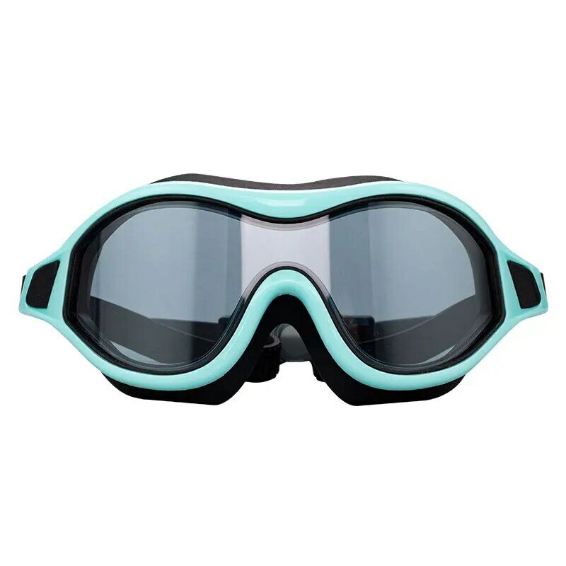 Óculos de natação profissionais para adultos, antinebuloso óculos de silicone, moldura grande, lentes galvanizadas, alta qualidade, atacado, novo