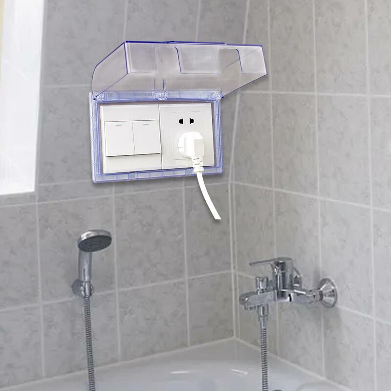 Cubierta de tomacorriente impermeable tipo 86, cubierta de Panel de interruptor de pared para baño, mejora del hogar, taller y cocina