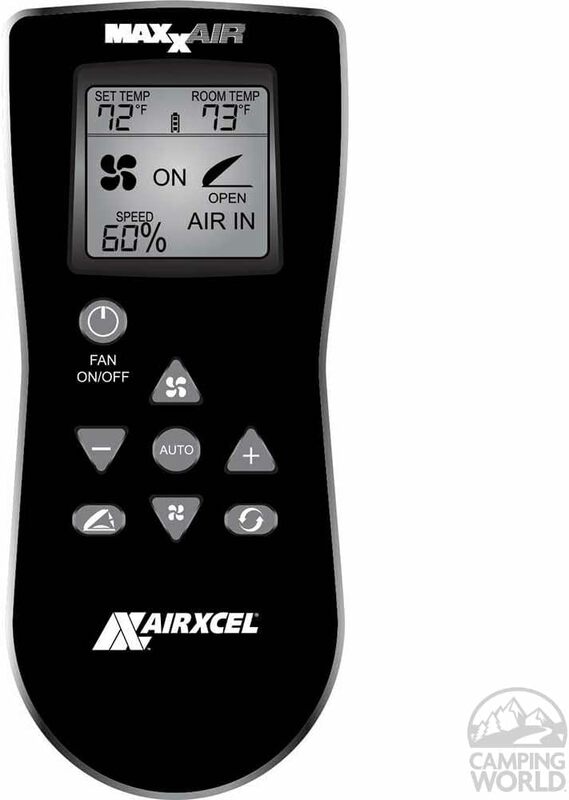 MAXXAIR-ventilador de lujo con mando a distancia, 0007000K, tapa blanca, humo