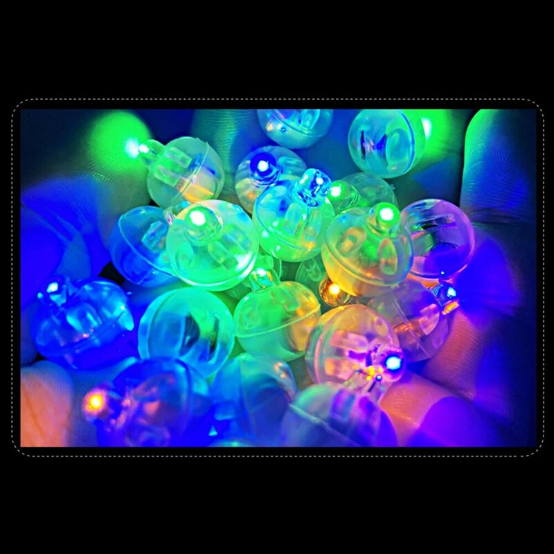 Luzes LED Balão para Decoração Festiva, Mini Bola de Luz, Lanterna de Casamento, Decoração de Iluminação 24 Horas, 25PCs