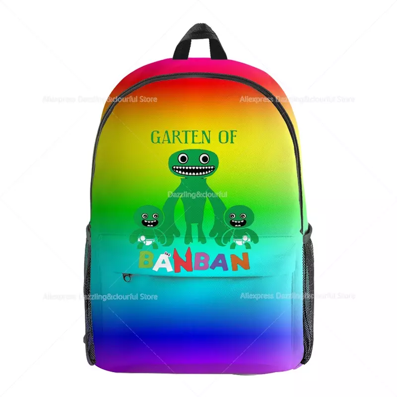 Garten de mochila escolar Banban, saco de desenhos animados Anime para meninas e meninos, mochila impressa 3D, mochila adolescente, sacos de viagem