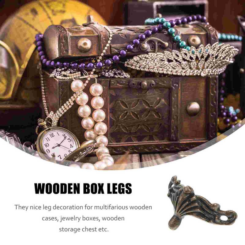 Kaki untuk kaki furnitur kaki furnitur sudut kayu pelindung kaki dekoratif Aksesori alas roti perhiasan