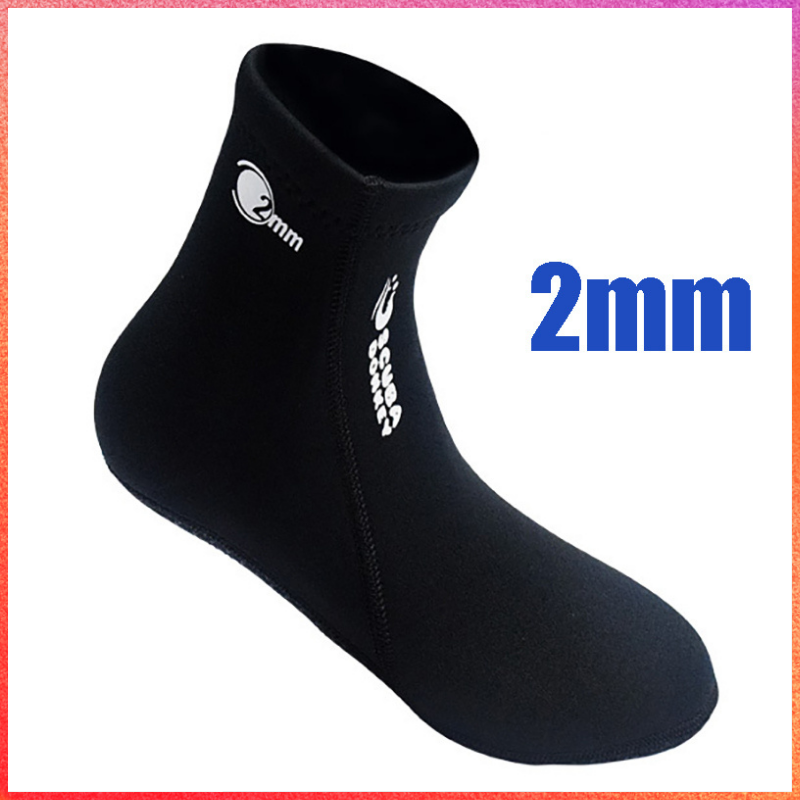 2mm meias de mergulho para homens mulher anti-derrapante manter quente meias de mergulho alto tubo neoprene botas de praia mergulho wetsuit