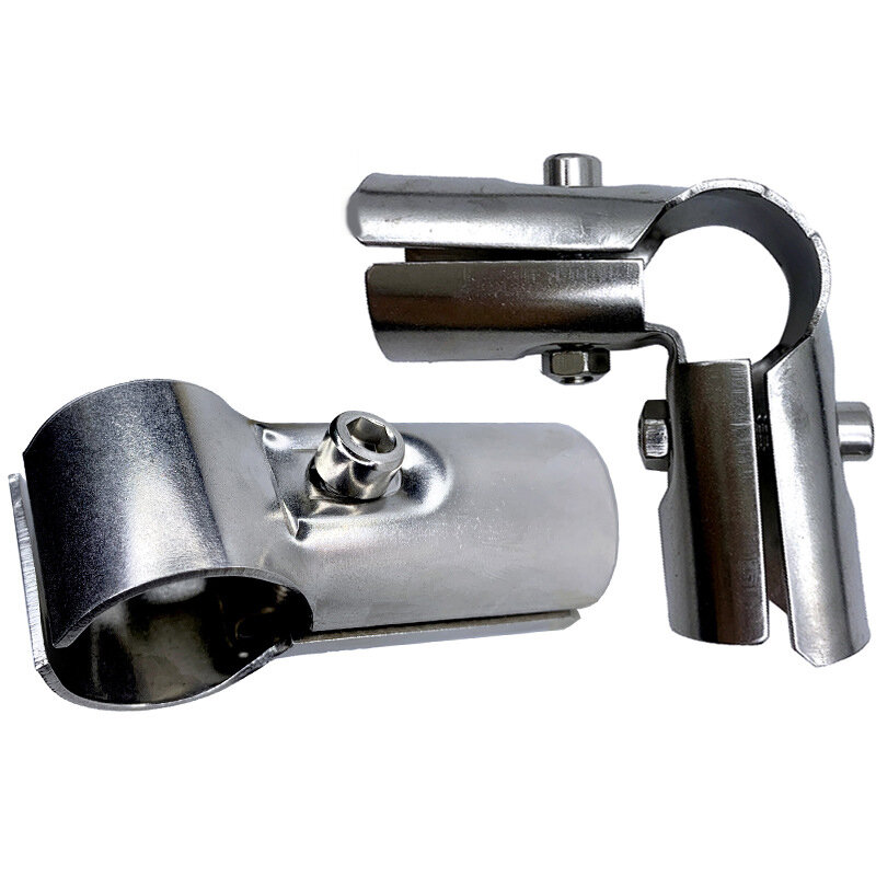 Conector de tubo de acero inoxidable para abrazadera de tubo de 25mm, más fuerte, No se oxida, estante de exhibición de ropa DIY, tan fuerte
