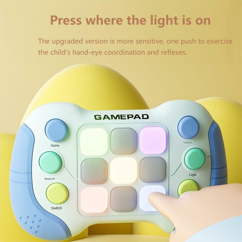 Funny Light Up Electronic Pop Push Quick Push Game Puzzle Machine Quick Push Decompress Electronic Toy For Child Gaming Game