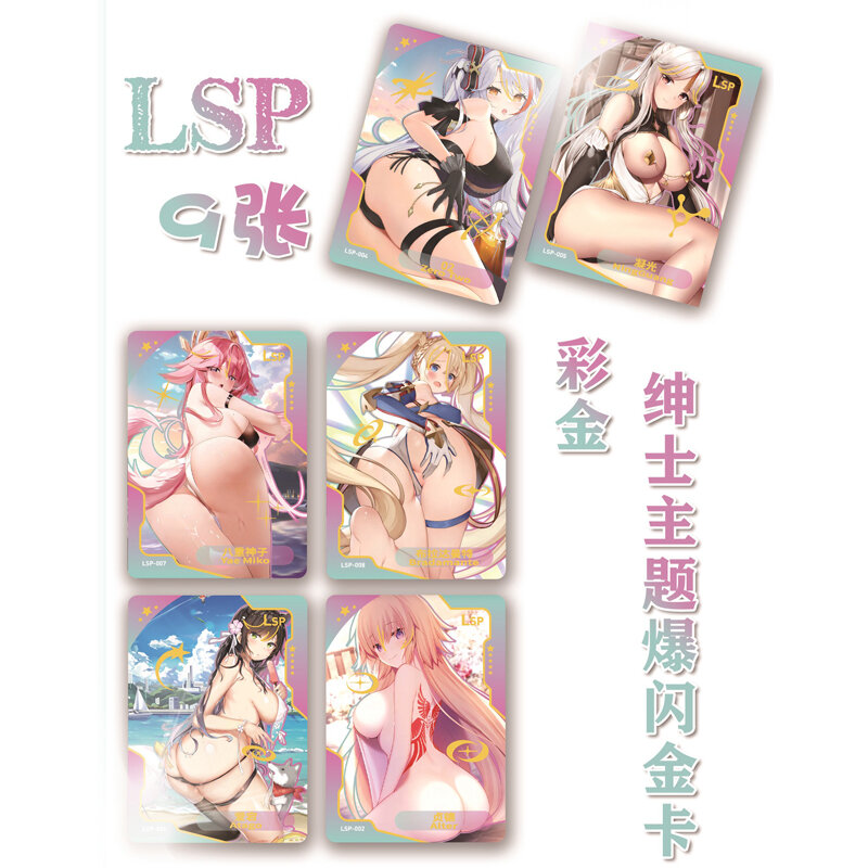 Senpai-tarjeta de diosa de 5 cartas de historia, traje de baño de Anime para fiesta, Bikini, caja de refuerzo, regalo de juguetes y pasatiempos Doujin