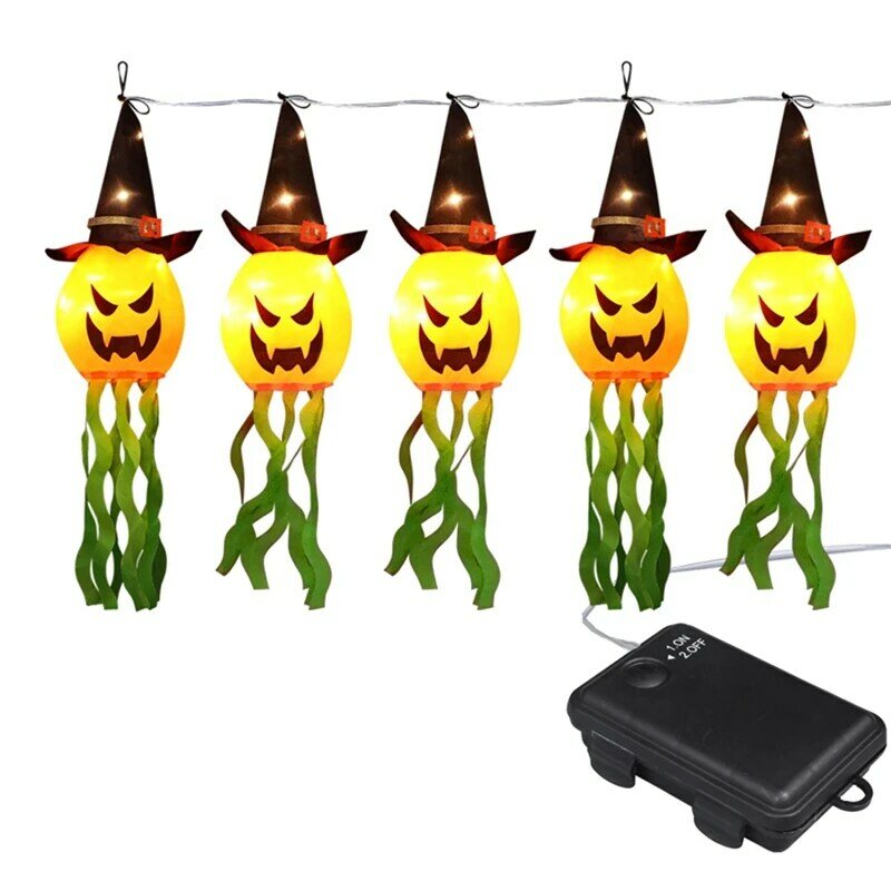 Halloween Lichter, 5 LED Halloween Dekorationen Lichterketten, für Indoor Outdoor Home Party Halloween Dekor