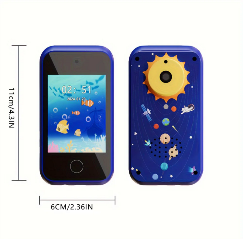 Телефон детский музыкальный со звуком, игрушка для сна с имитацией смартфона, развивающая игрушка для детей