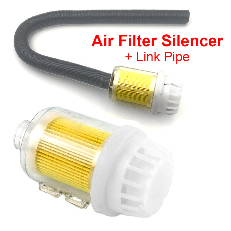 Accesorios para calentadores Webasto Dometic Eberspacher, calentador de estacionamiento diésel de 25mm, silenciador de filtro de admisión de aire amarillo transparente