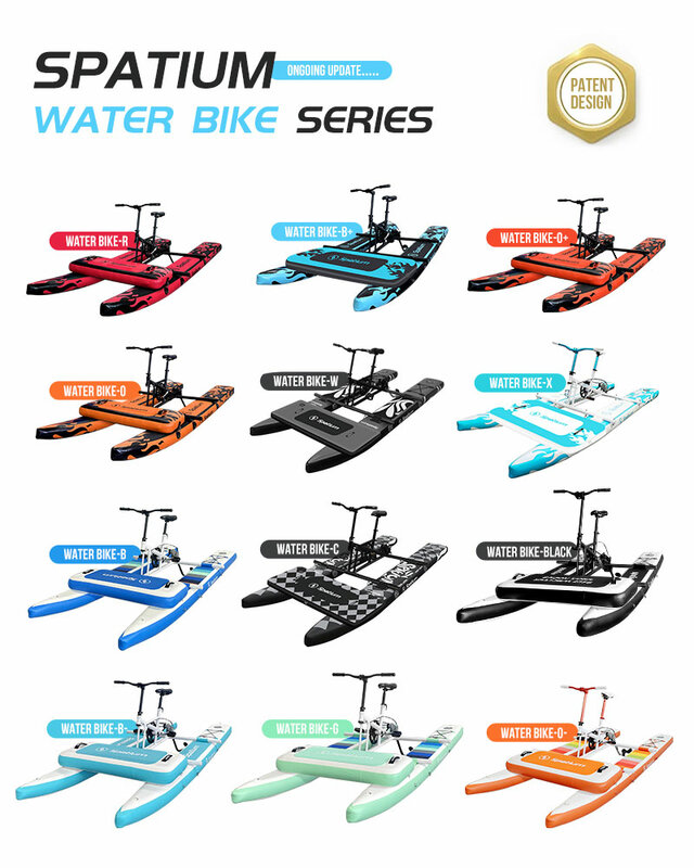 Bicicletta galleggiante per pedalò con pedalò per bici d'acqua singola gonfiabile di nuovo Design Spatium in vendita