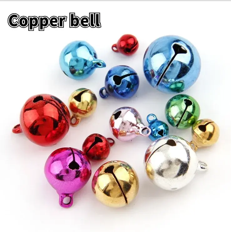 20-300 pz Mini alluminio colorato Jingle pendente minuscole campane in ottone per cane decorazione albero di natale/accessori artigianato fai da te