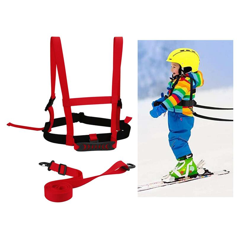 Imbracatura da sci per bambini tracolla di sicurezza per il controllo della velocità pendenze del guinzaglio