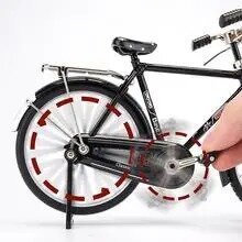 DIY Retro rower Model ozdoba ze stopu metalu minirower przesuwne zmontowana wersja kolekcja prezenty zabawki dla dzieci dorosłych chłopców