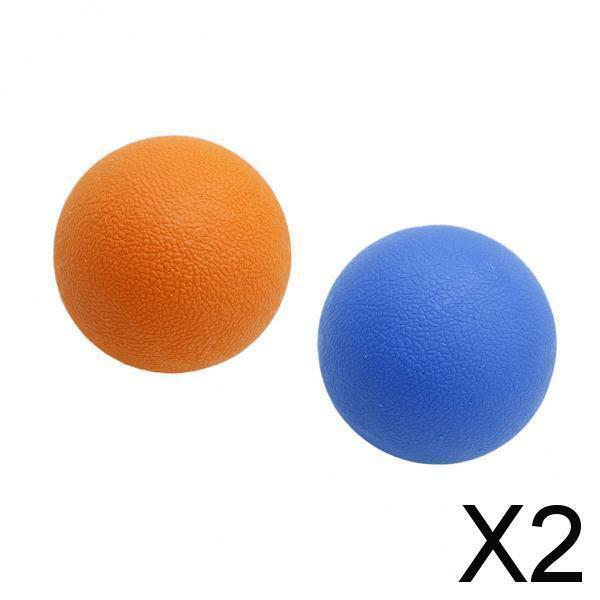 كرة تدليك عضلي الأنسجة العميقة ، برتقالية وزرقاء ، كرة الرقبة الخلفية ، 2 من من من من النسيج العميق