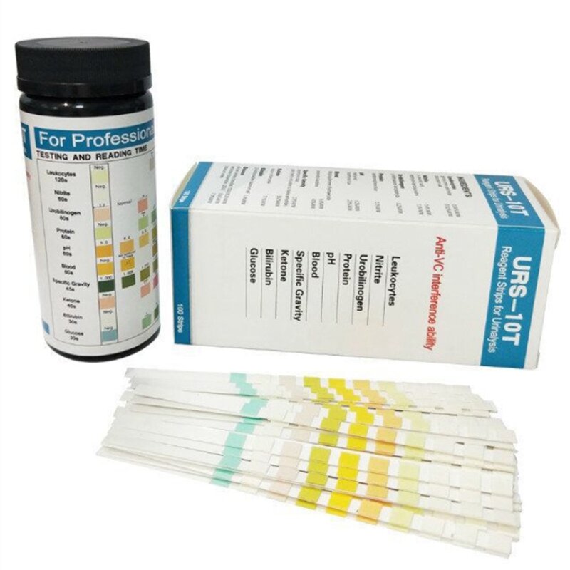 100 strisce URS-10T strisce reattive per analisi delle Urine 10 parametri striscia reattiva per urina