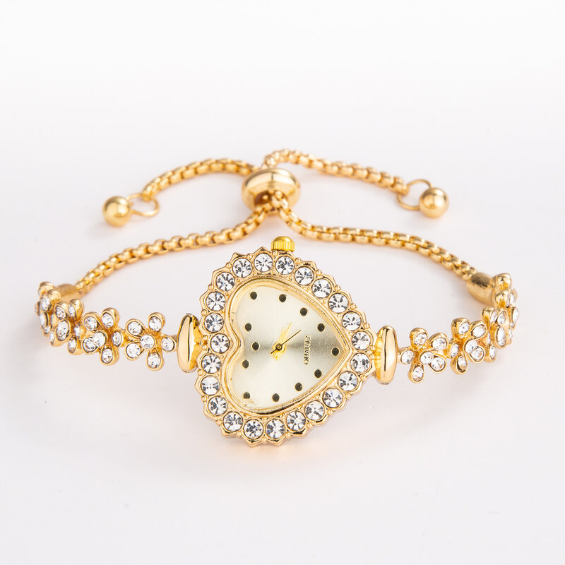 Montre-bracelet en cristal de luxe pour femme, montre à quartz en diamant, montre-bracelet en acier pour femme, marque supérieure, mode pour femme