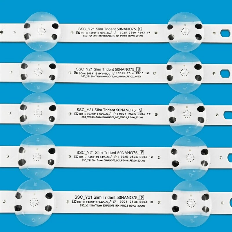 Baru LED Strip SSC_Y21 Slim Trident 50NANO75 untuk LG 50NANO75TPA 50NANO753PA 50NANO776PA HC500DQG-V EAV65019701