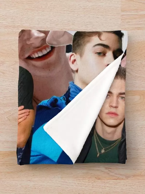 Hero Fiennes Tiffin Photo Collage Throw Blanket Bed Fashionable for babies Flannels Travel Blankets