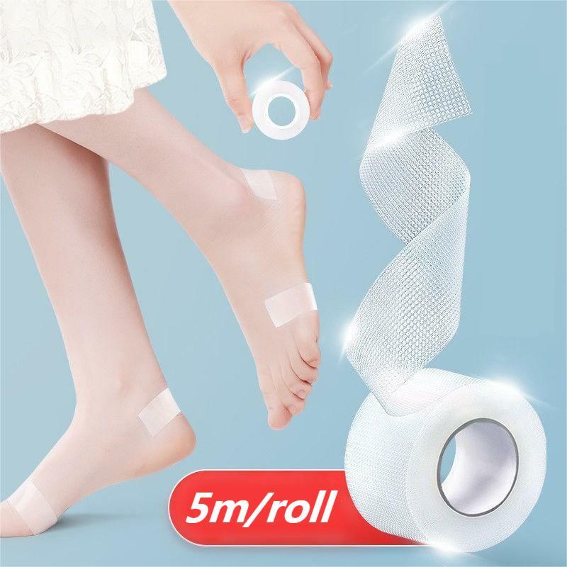 5 mx2.5 cm/Roll Anti-Wear PE Heel Sticker Tape Heel Patch Protector impermeabile pronto soccorso Blister Foot Pad tallone inserti manopole