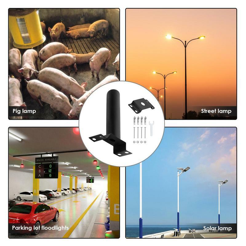 Soporte de poste de luz Solar resistente, suministros de iluminación exterior para luz de cerdo, farolas solares, estacionamiento