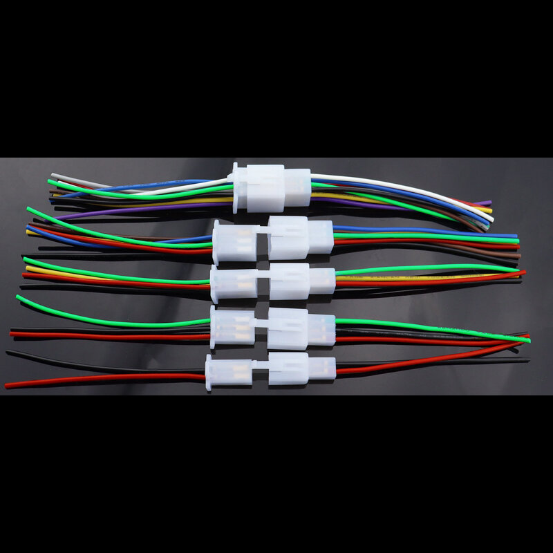 Conector do fio elétrico de conexão rápida automotiva, macho e fêmea do cabo, Terminal Plug Kits, motocicleta, 2,8mm, 2 pinos, 3 pinos, 4 pinos, 6 pinos, 9 pinos, 1 conjunto