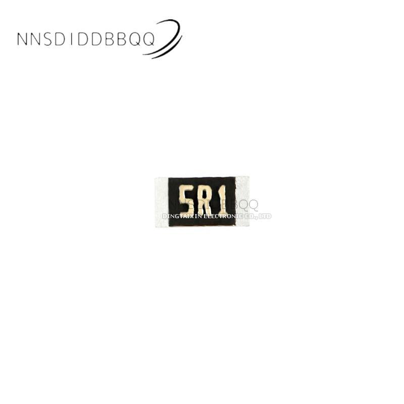 Resistencia de Chip de 50 piezas 0603, componentes electrónicos de resistencia SMD de 5.1Ω(5R10) ± 0.5% ARG03DTC5R10
