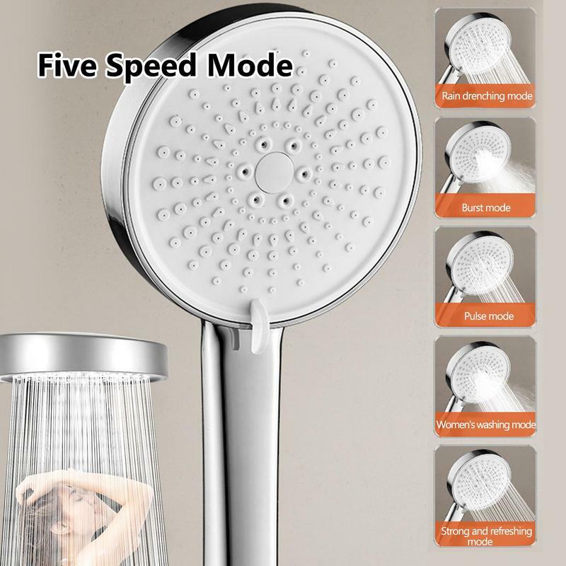 Soffione doccia Booster uscita acqua ad alta pressione multifunzionale testa di spruzzo di adattamento universale accessori per il bagno