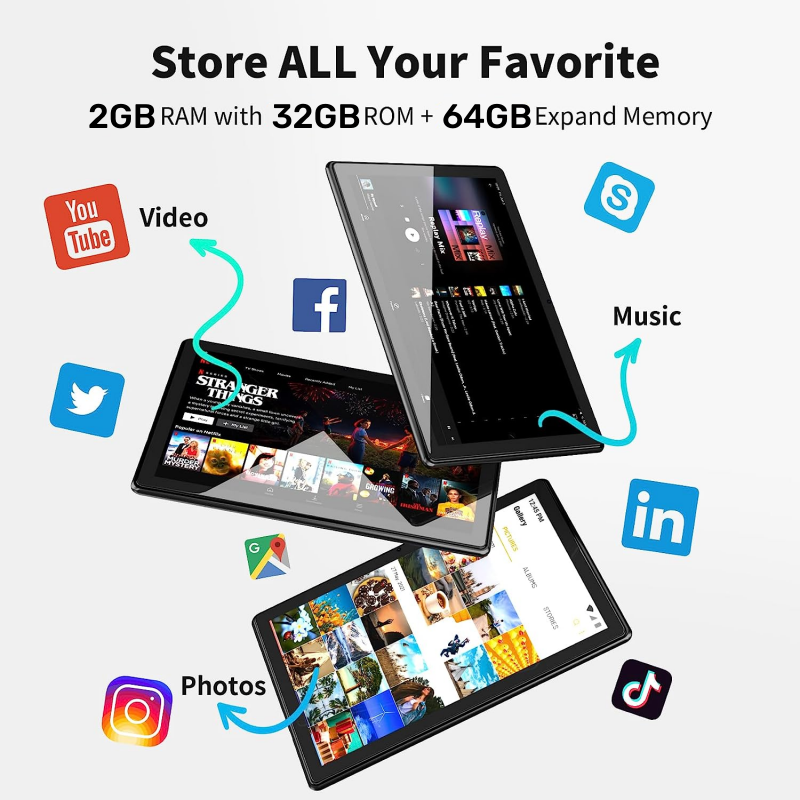 2024 großer Verkauf 10,6 Zoll m106 Android 8,0 Tablet 4g Telefonanruf 2GB RAM 32GB ROM MTK9797 Quad-Core-Dual-Kamera x ips