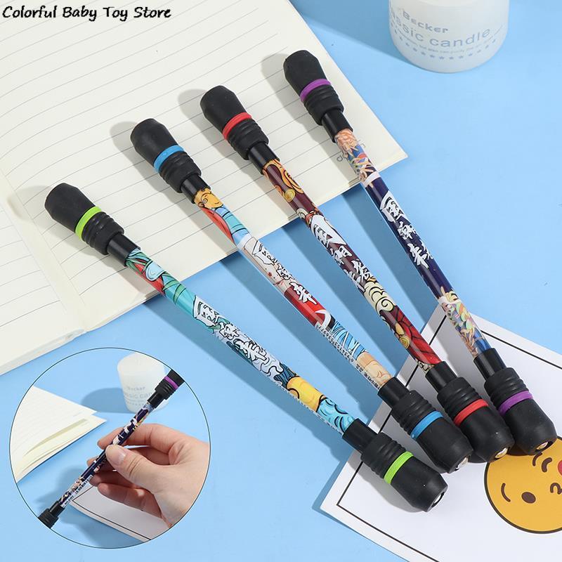 Bolígrafo de Gel giratorio creativo para niños y estudiantes, pluma giratoria divertida de 0,5mm para juegos, juguetes de escritura, papelería Kawaii