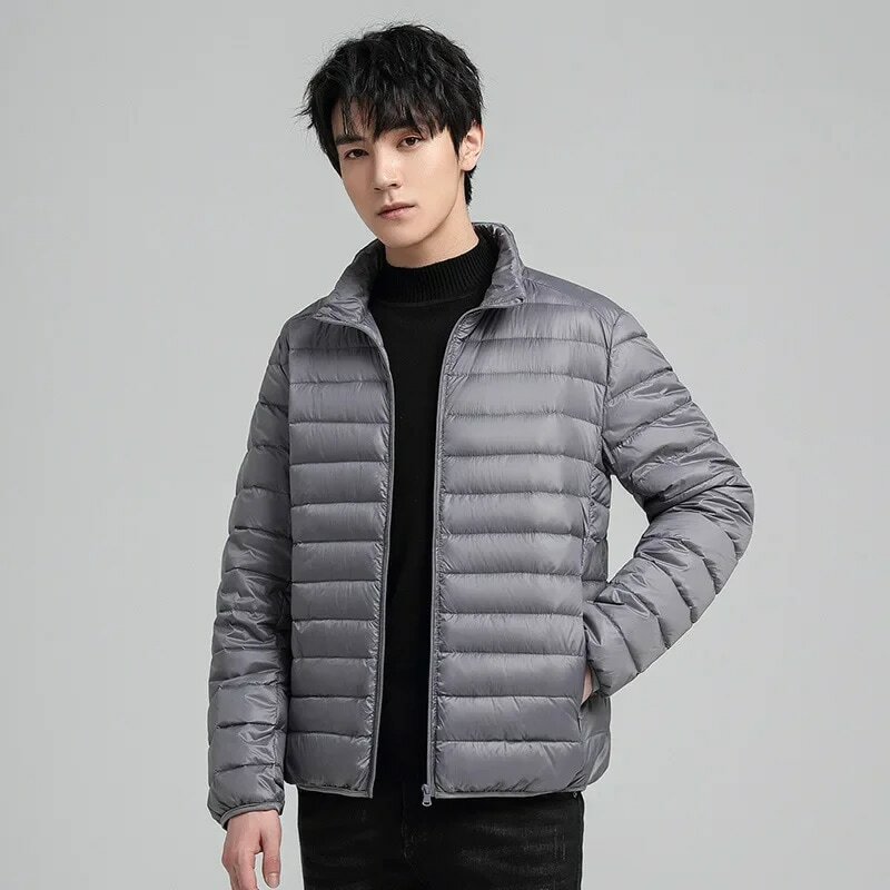 Advanced lightweight down jacket for men's autumn and winter new 90 white duck  warm  trend casual versatile top