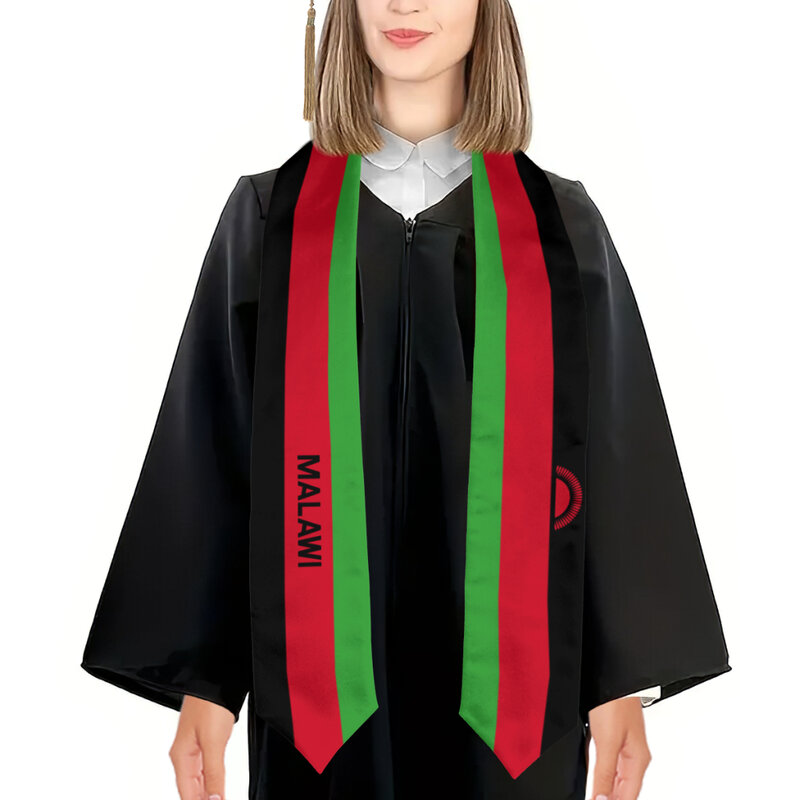 More design Graduation shawl Malawi Flag & United States Flag Stole Sash Honor Study Aboard International Students
