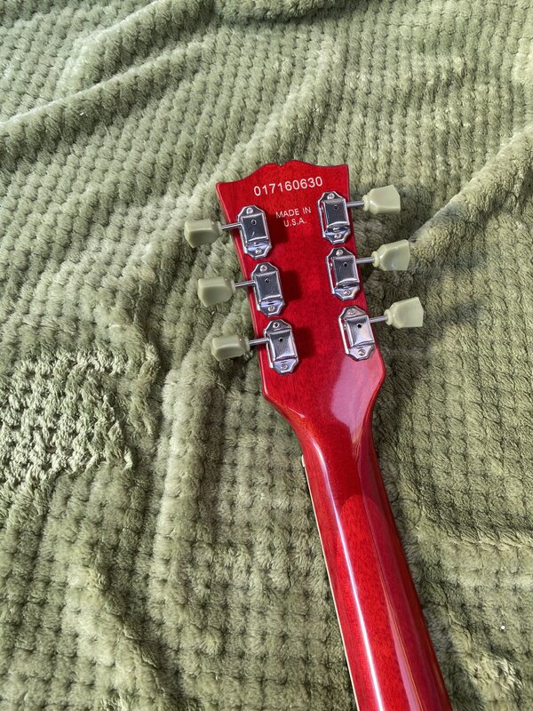 Guitarra Eléctrica clásica SGG de alta calidad, laca roja, pastillas HH, joyería plateada, cuerpo de una pieza, envío gratis en stock