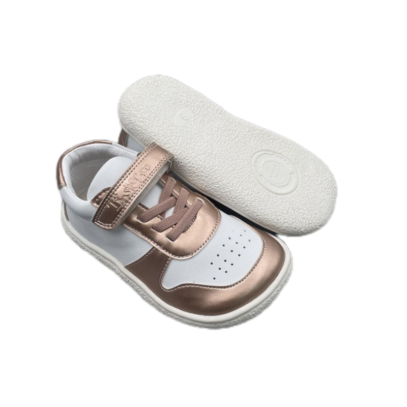 Tipsietoes-sapato de couro genuíno para meninas e meninos, tênis descalço infantil, corda elástica minimalista, leve, novo 2, primavera, 2022