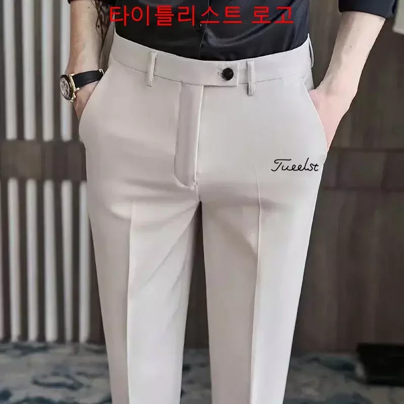 Męskie spodnie na co dzień Marka Męskie spodnie dresowe do golfa Wysokiej jakości markowe spodnie na co dzień Oddychające spodnie męskie Męskie spodnie biznesowe