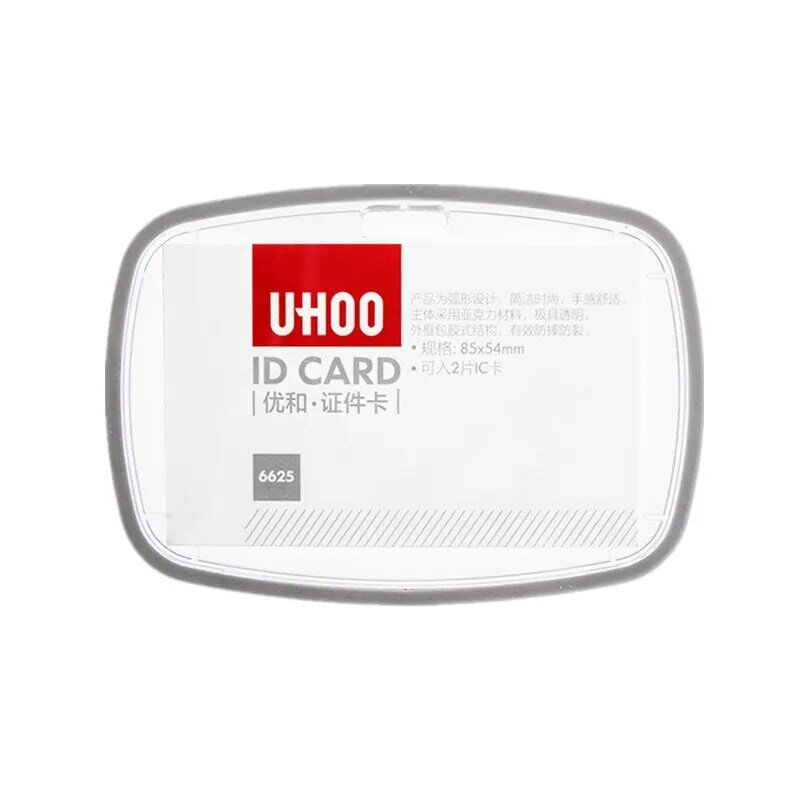 1Pc Acrylic Transparan Bekerja ID Nama Pemegang Kartu Staf Pekerja Kantor ID Kartu Nama Case