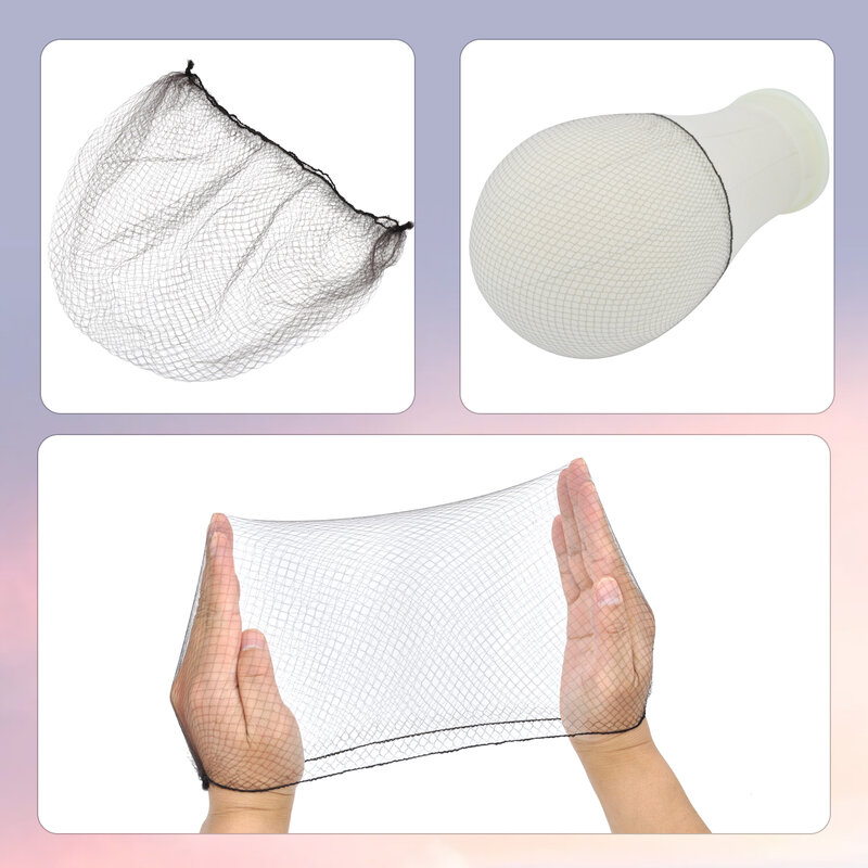 Invisível durável Elastic Honeycomb para Food Service, Confortável elástico Nylon cabelo Net, Ballet Bun, 21 em, 100 PCs/Lot