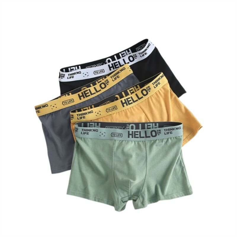 4 Stuks Heren Ondergoed Heren Boxers Sexy Onderbroek Comfortabele Ademende Mode Jongens Slipje Ondergoed Boxershort Heren