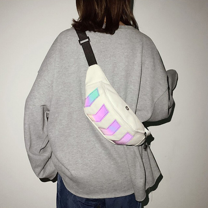 5 kolorów odblaskowe torby Crossbody na co dzień torby podróżne hip-hopowa torba na ramię