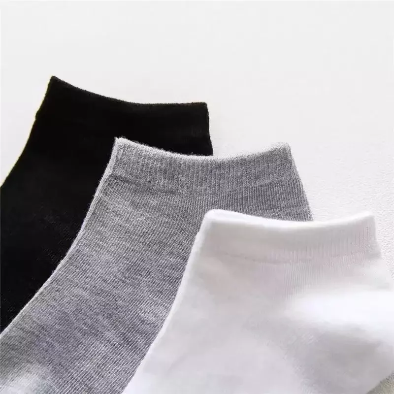 Chaussettes d'affaires en coton polyester pour hommes, chaussettes de rinçage décontractées, chaussettes élastiques en tissu doux anti-favorable, noir et gris, EU38-44, 30 paires par lot