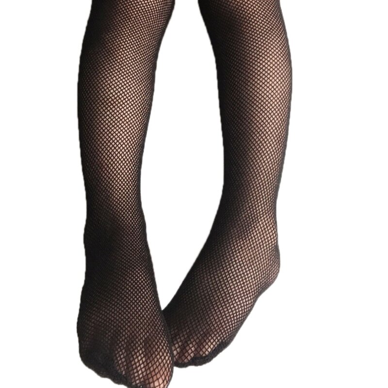 Meninas meias malha crianças menina arrastão corpo meias meia-calça preta meias meias meia-calça