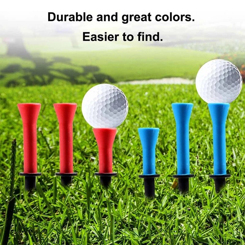 Pack of 12 Golf Tees Plastic Professional Ball Stand Practice Accessories