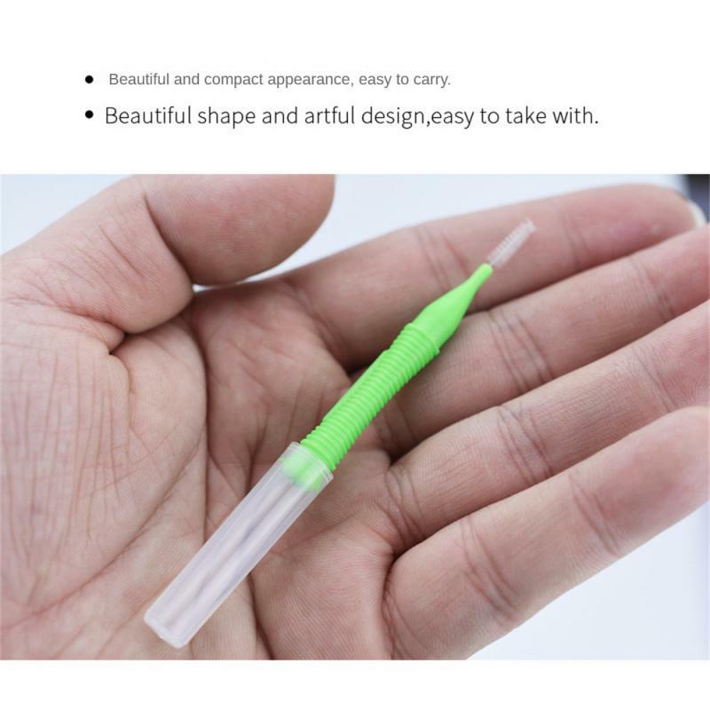 Inter dental bürste Zahnseide Push-Pull-Zähne Bürsten Handheld Outdoor Mundhygiene-Tool Haushalts urlaub 0,7mm