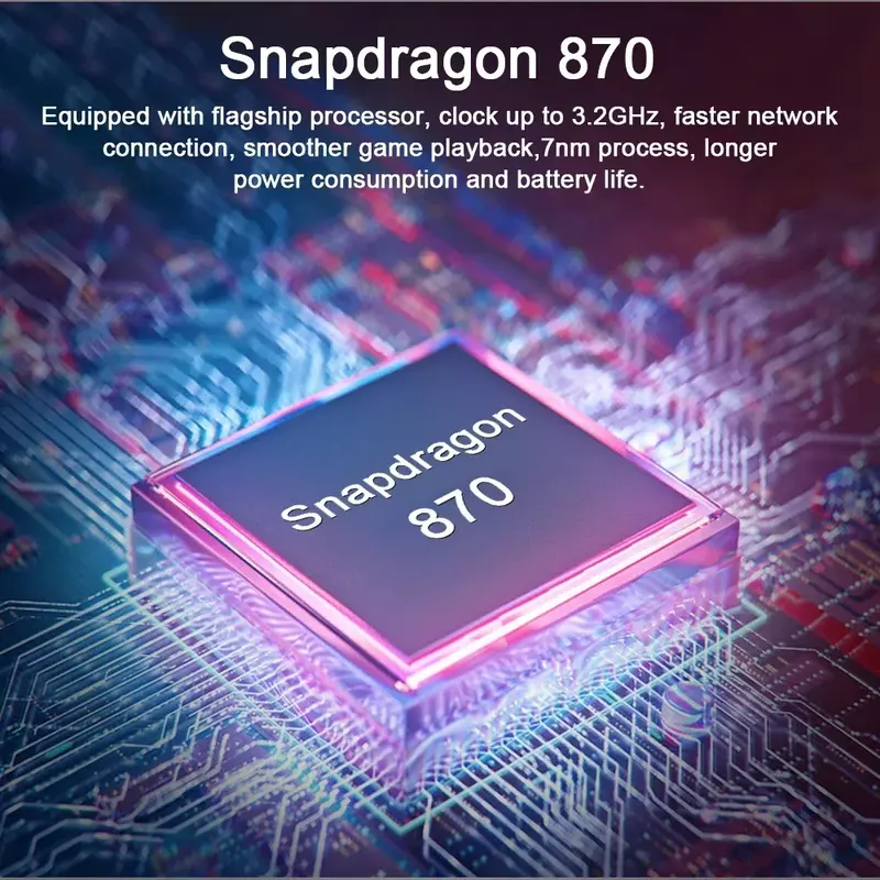 Планшет с восьмиядерным процессором Snapdragon 870, ОЗУ 1 ТБ, ПЗУ 2 SIM-карты
